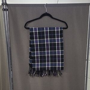Plaid Fringe Scarf
